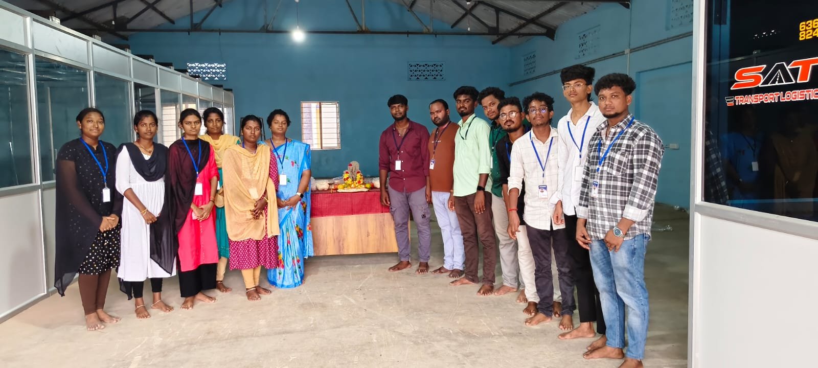 Sri Annamalayar Transport & Logistics team at the office opening ceremony