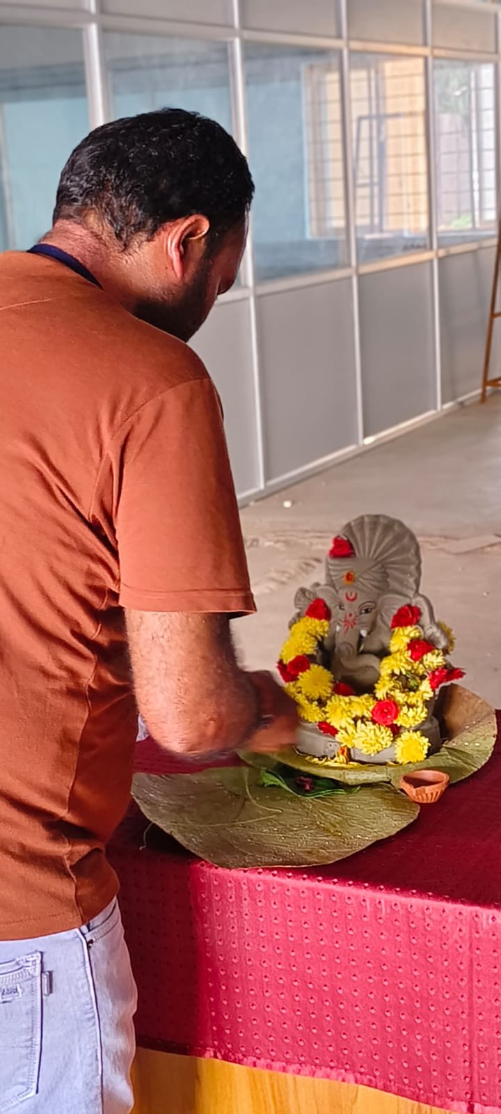Office opening pooja ritual at Sri Annamalayar Transport & Logistics